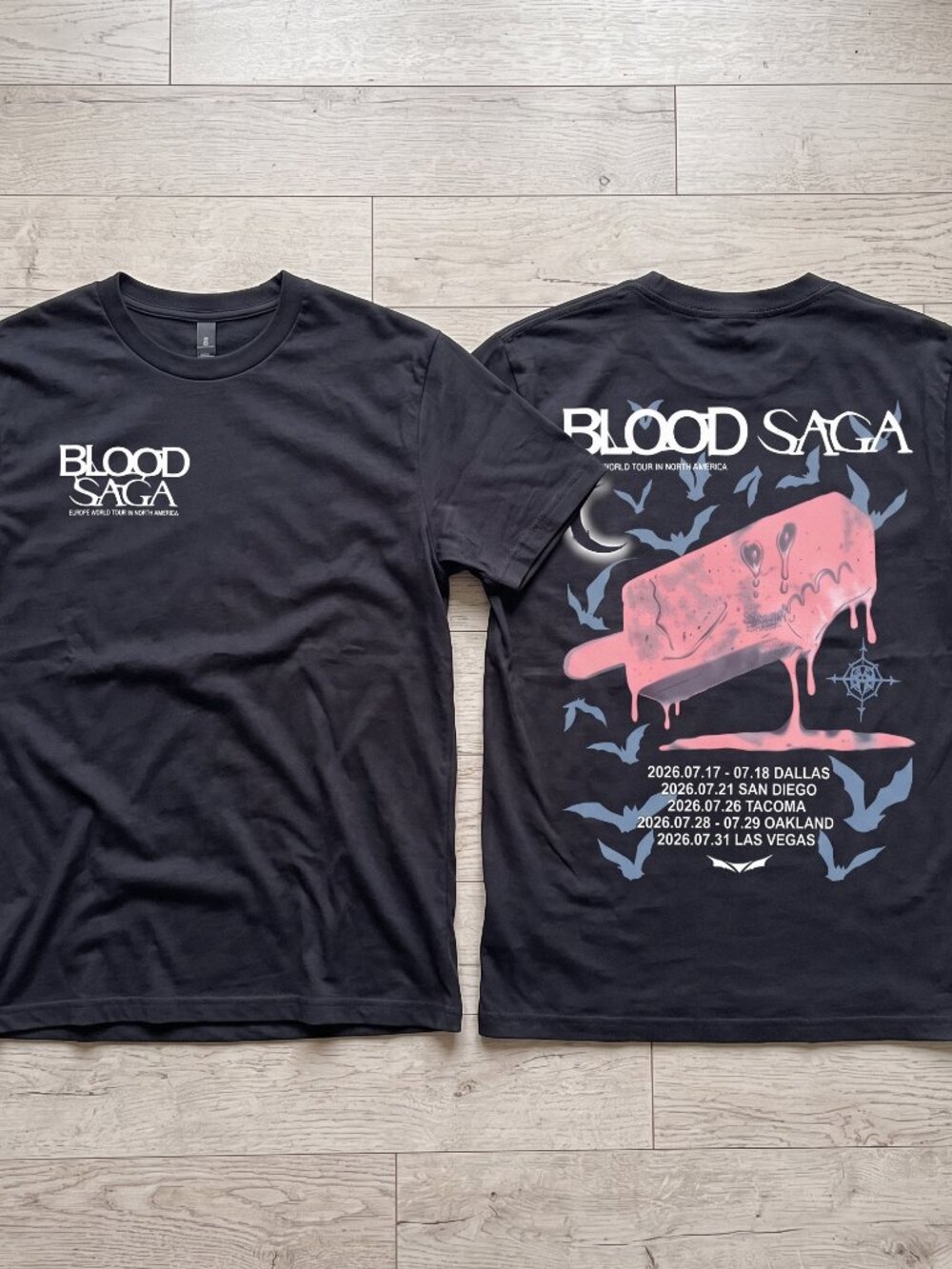 Enhypen World Tour 'Blood Saga' In North America 2026 T-Shirt